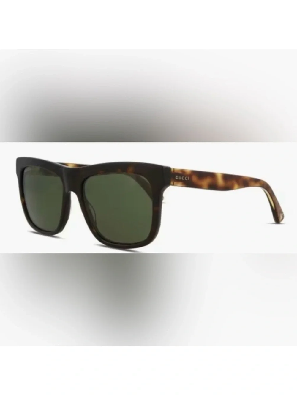 Gucci Oversized Tortoiseshell Brown Sunglasses w/ Case